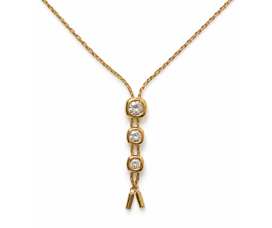 Triple Threat Crystal Necklace