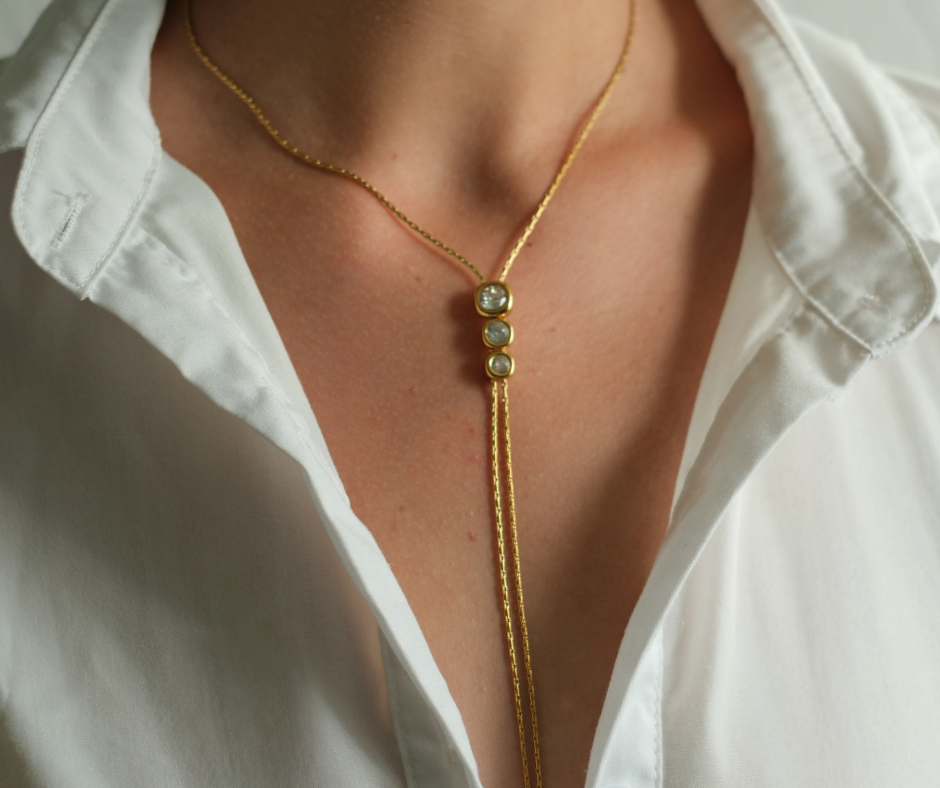 Triple Threat Crystal Necklace