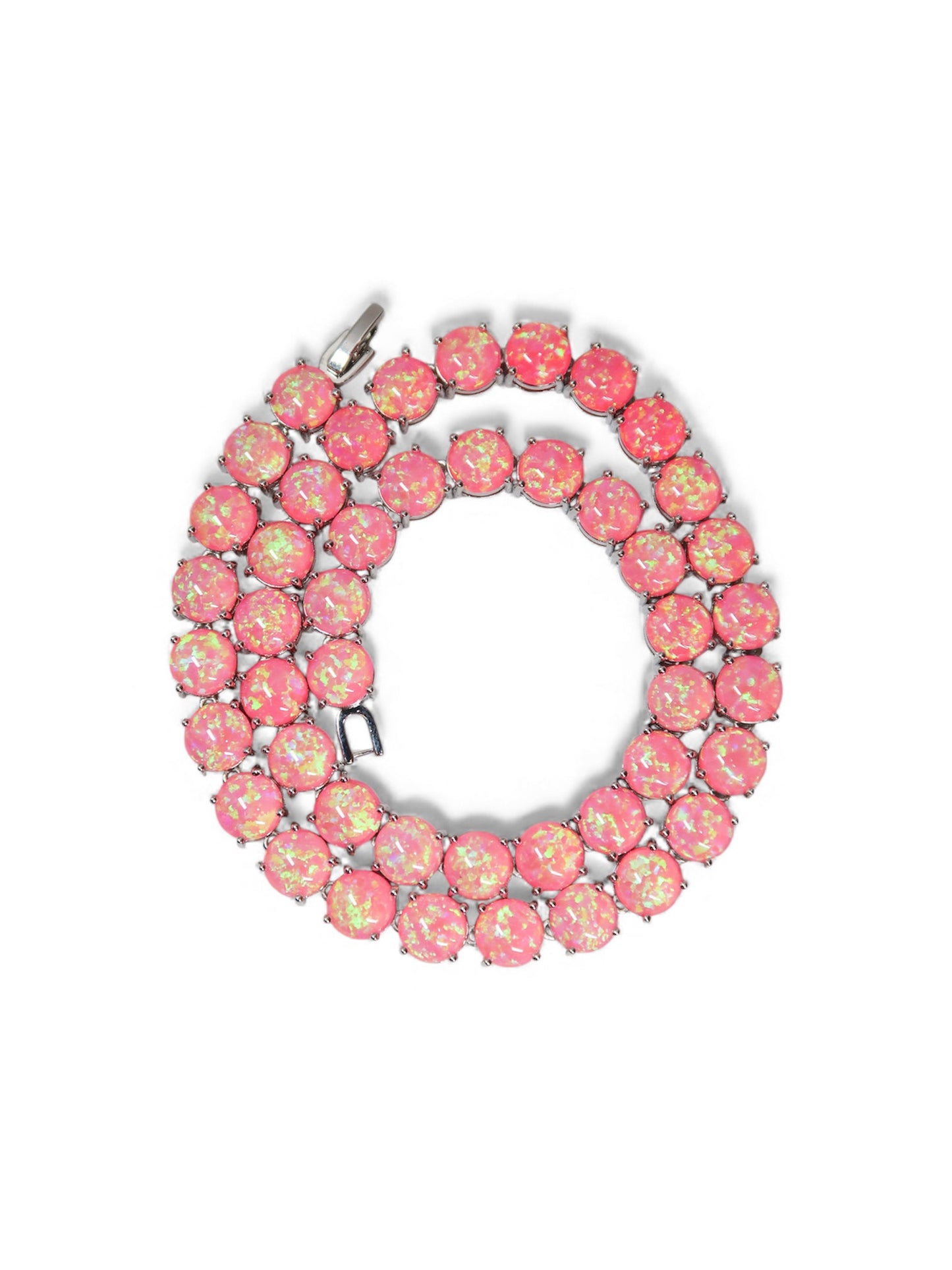 Barbie Doll Pink Natural Opal Necklace