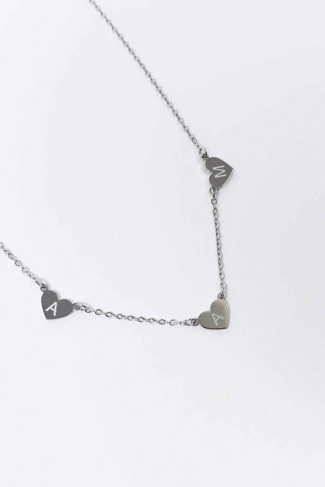 Engraved Abbie Heart Necklace