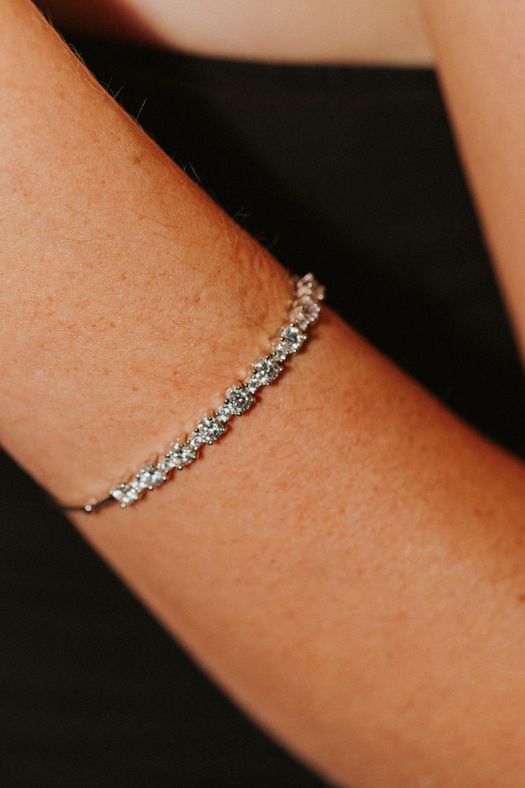 Annabelle .925 Sterling Silver Moissanite Bracelet