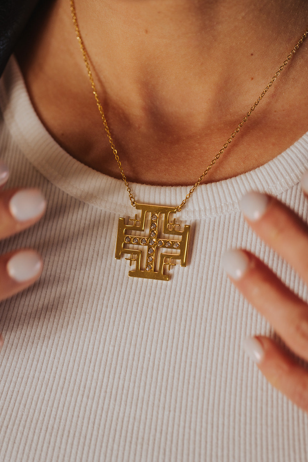 Kelsey’s Jerusalem Cross Necklace